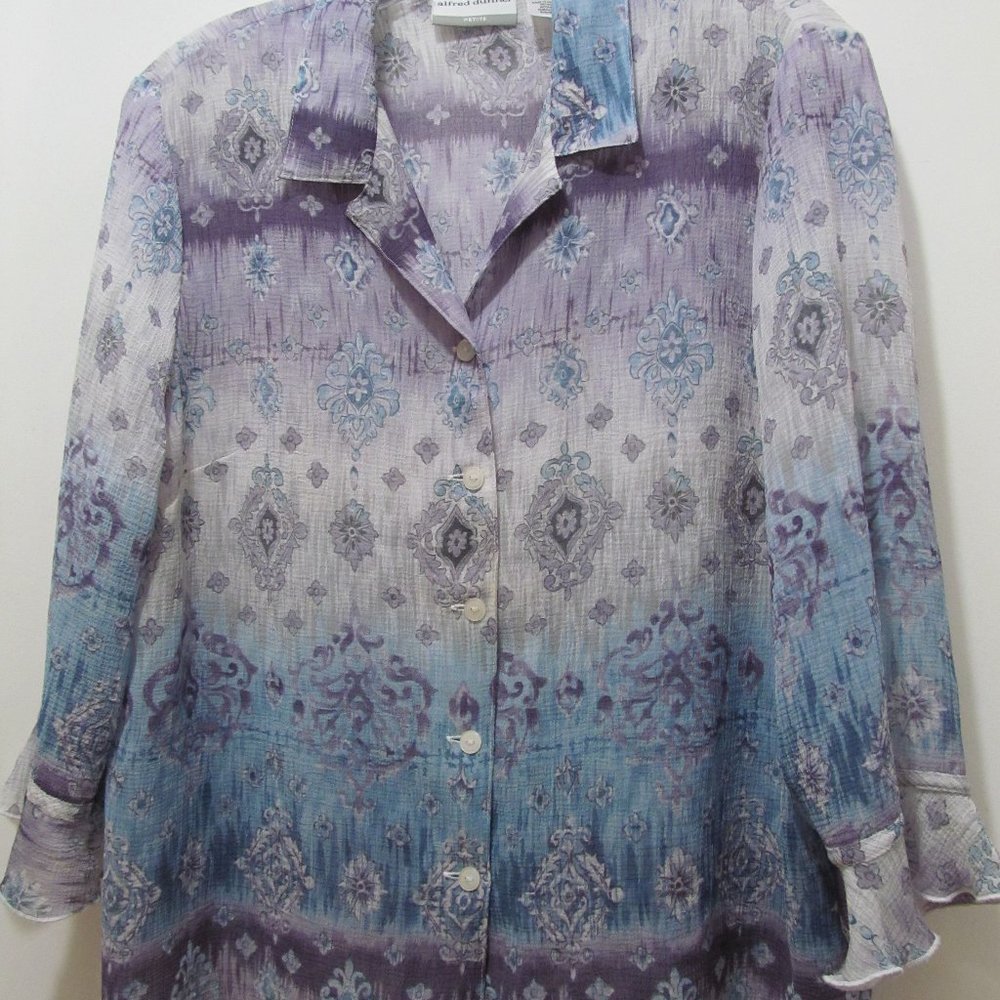 Alfred Dunner Lightweight Blouse Top Pretty!